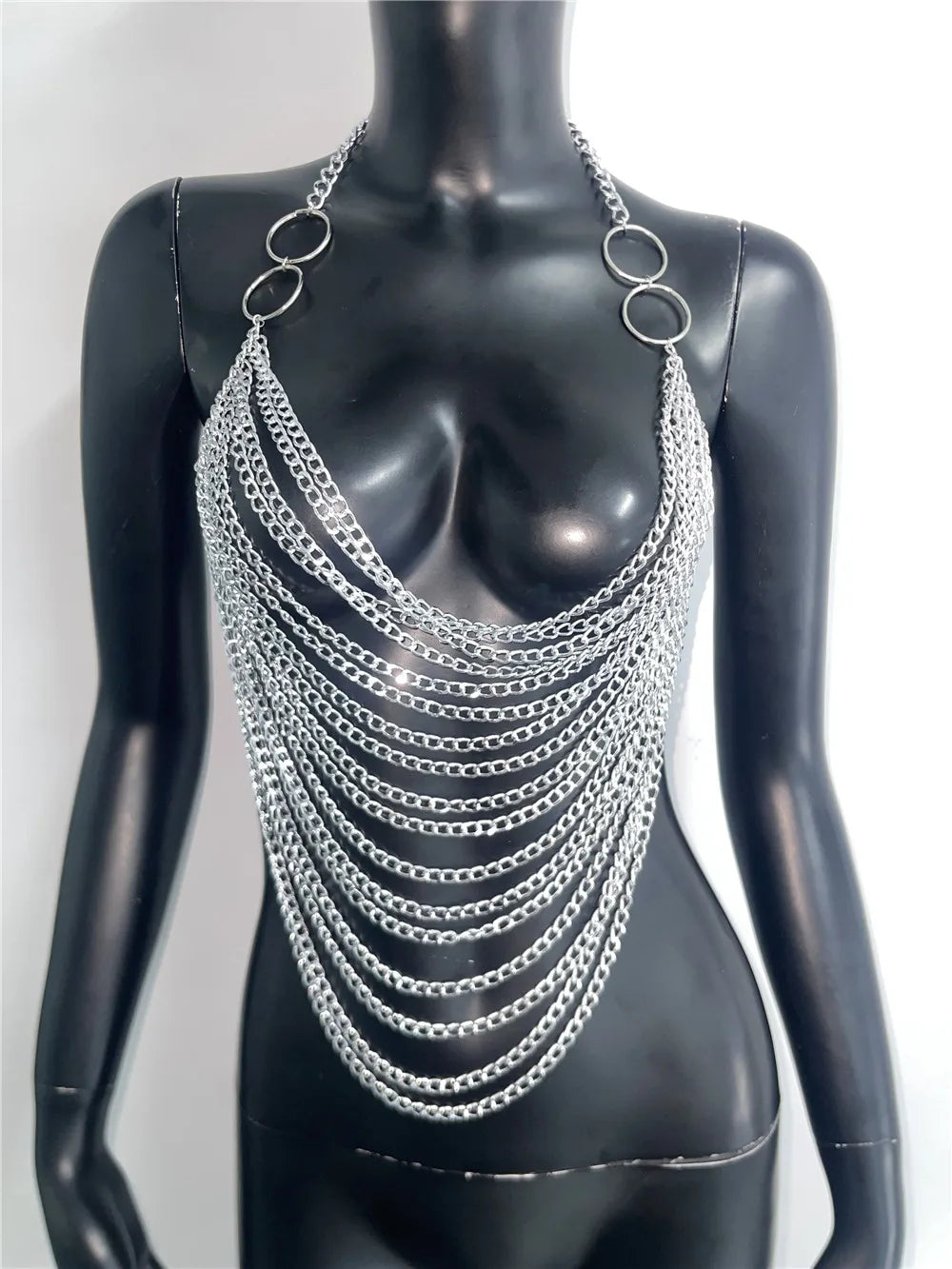 Metal Chain Tassel Tank Top
